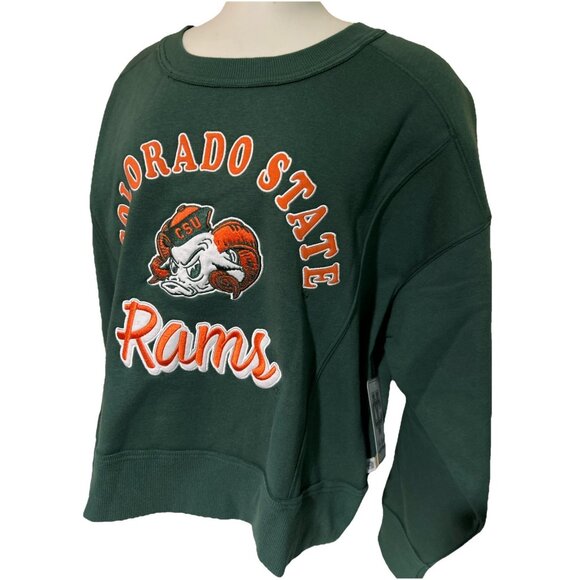 NEW CSU Colorado State Retro Rams Aggies Womens Stitched Crewneck Sweatshirt M - Picture 7 of 11